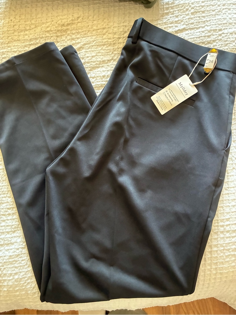 Men's Black Dress Pants - Classic Tailored Fit